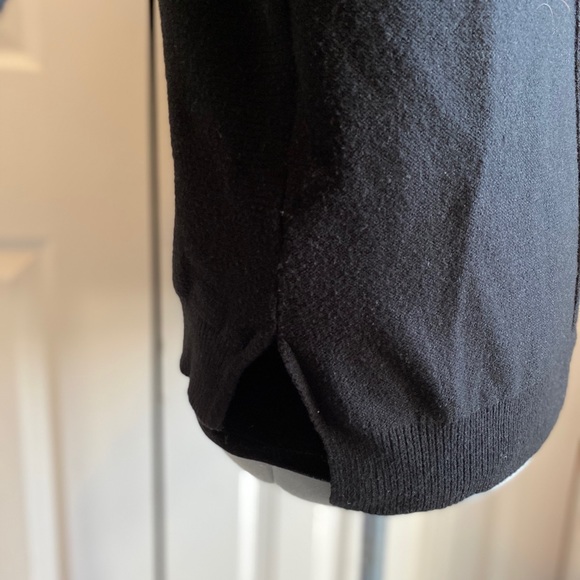 Black cotton open back Sweater by Poof - Picture 5 of 6